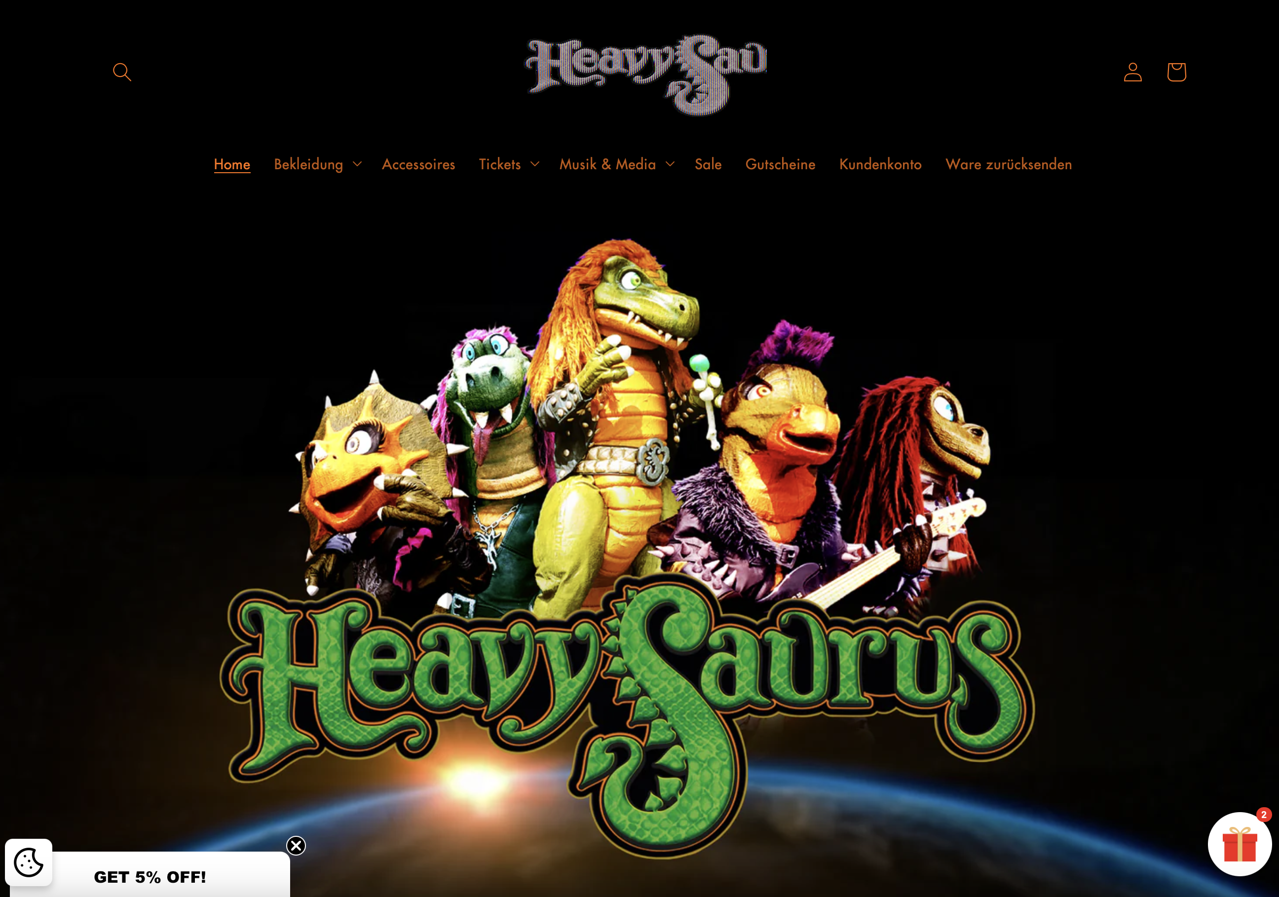 Heavysaurus Store – Rockige Kinderbekleidung und Merchandise
