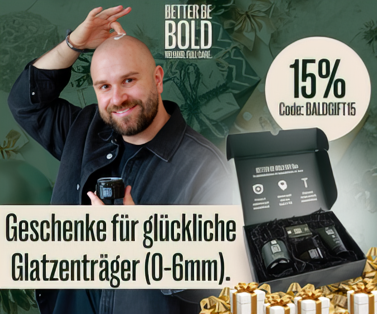 Better Be Bold – Premium Glatzenpflege für Männer